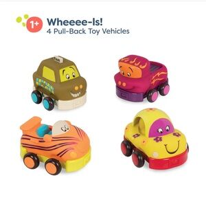 Colorful Pull Back Toy Cars for Toddlers